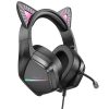Накладні навушники Borofone BO106 Cute cat (USB+3.5mm/2m) Phantom Cat