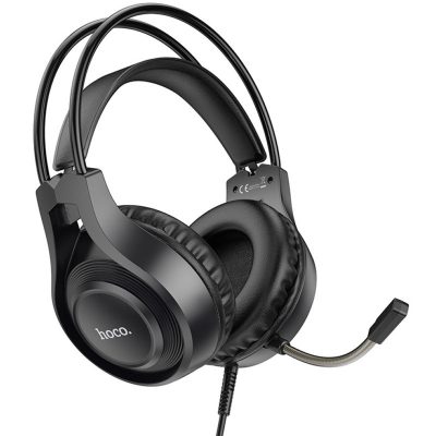 Накладні навушники Hoco W106 Tiger (3.5mm + 3.5mm/1.8 м) Black