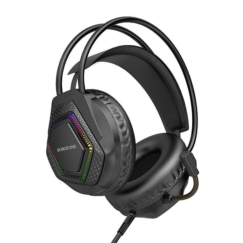 Накладні навушники Borofone BO105 Thunder (3.5mm + USB/2 м) Black