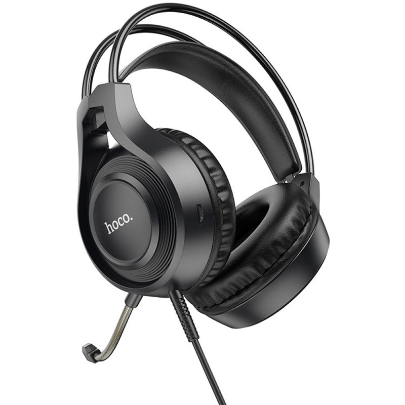 Накладні навушники Hoco W106 Tiger (3.5mm + 3.5mm/1.8 м) Black