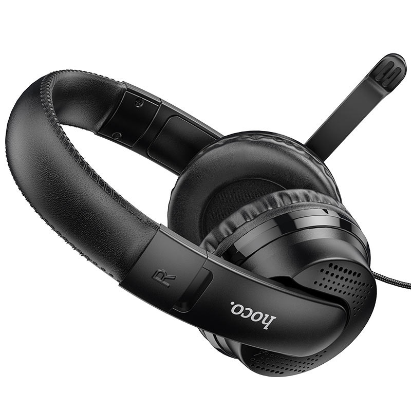 Накладні навушники Hoco W103 Magic Tour Gaming (3.5mm/1.2 м) Чорний