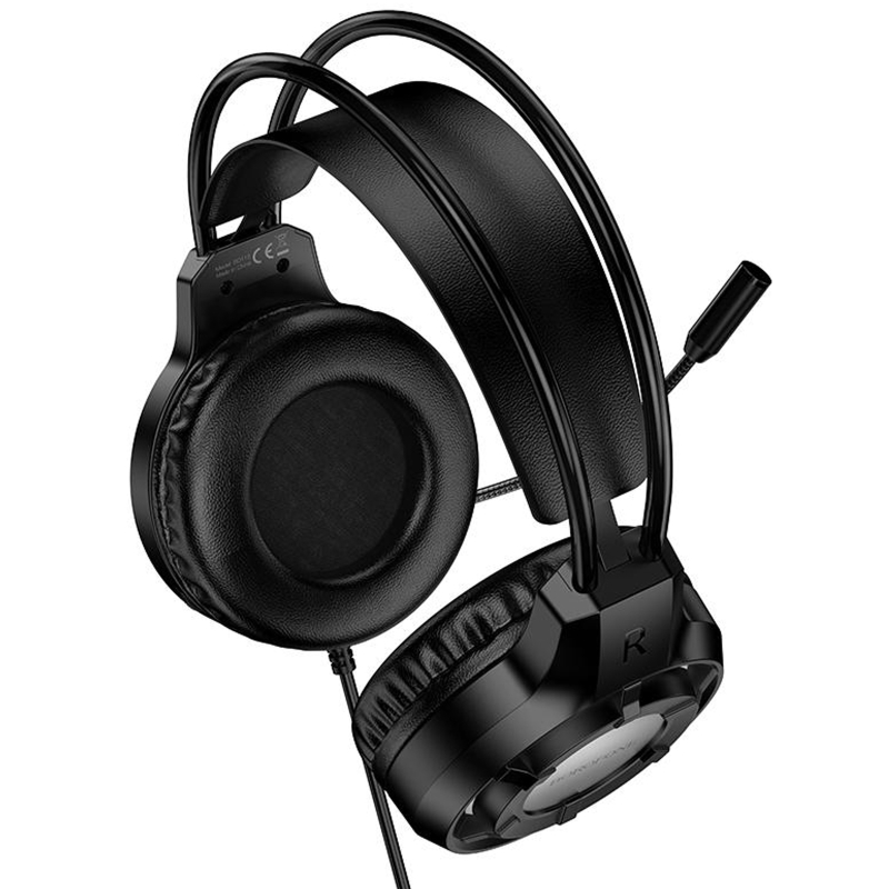 Накладні навушники Borofone BO112 Wave (3.5mm + USB/2 м) Black