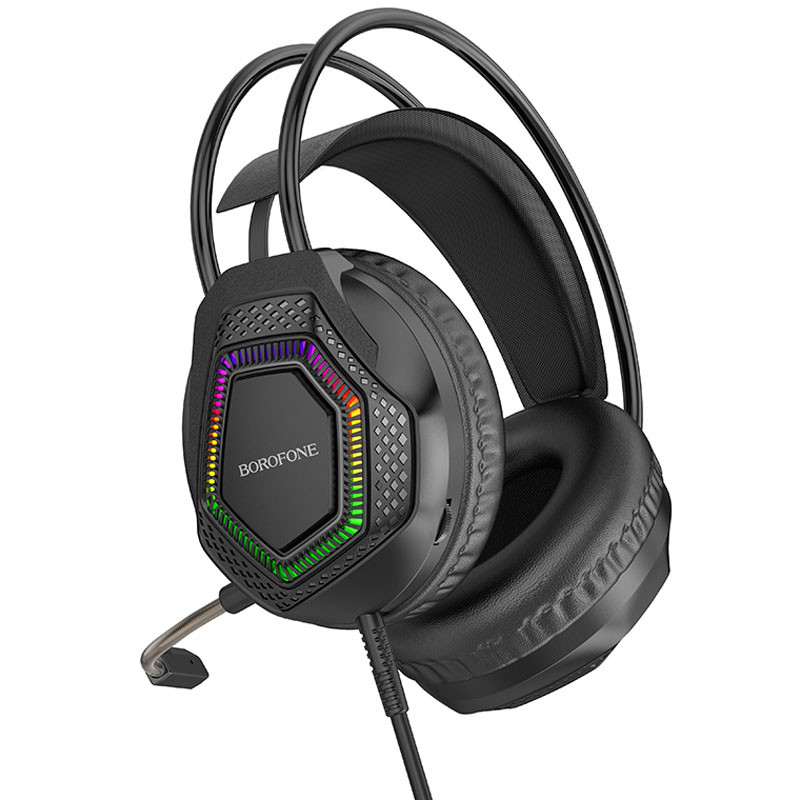 Накладні навушники Borofone BO105 Thunder (3.5mm + USB/2 м) Black