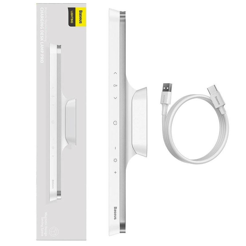 Настільна лампа Baseus Magnetic Stepless Dimming Charging Desk Lamp Pro (DGXC-0) White