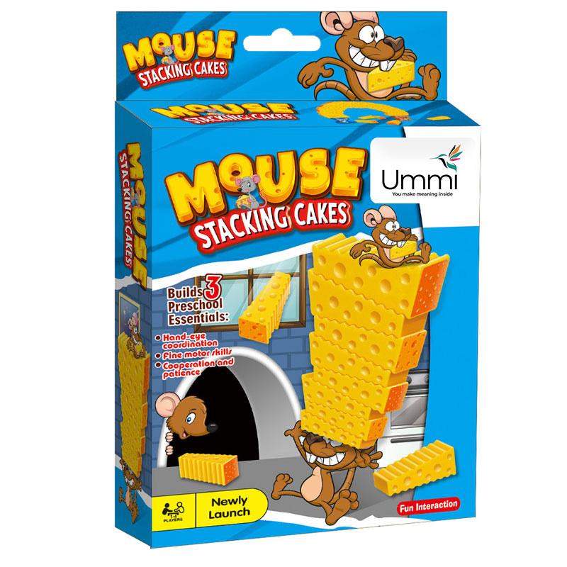 Настільна інтерактивна гра Ummi 707-B19 Mouse Stacking Cakes Game Yellow