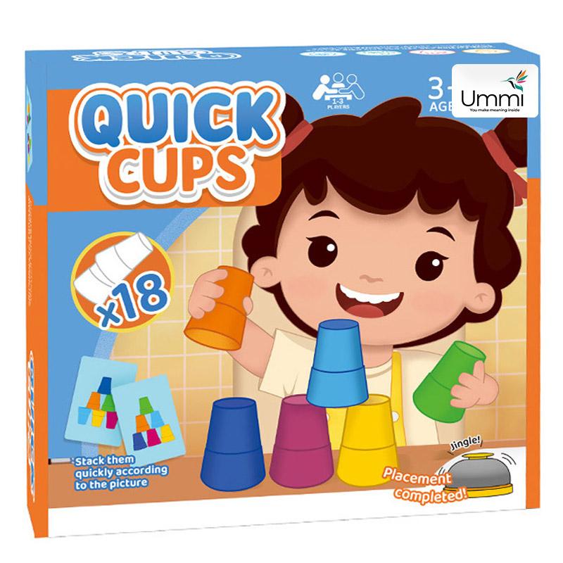 Настільна інтерактивна гра Ummi 22051 Quick Cups Blue / Orange