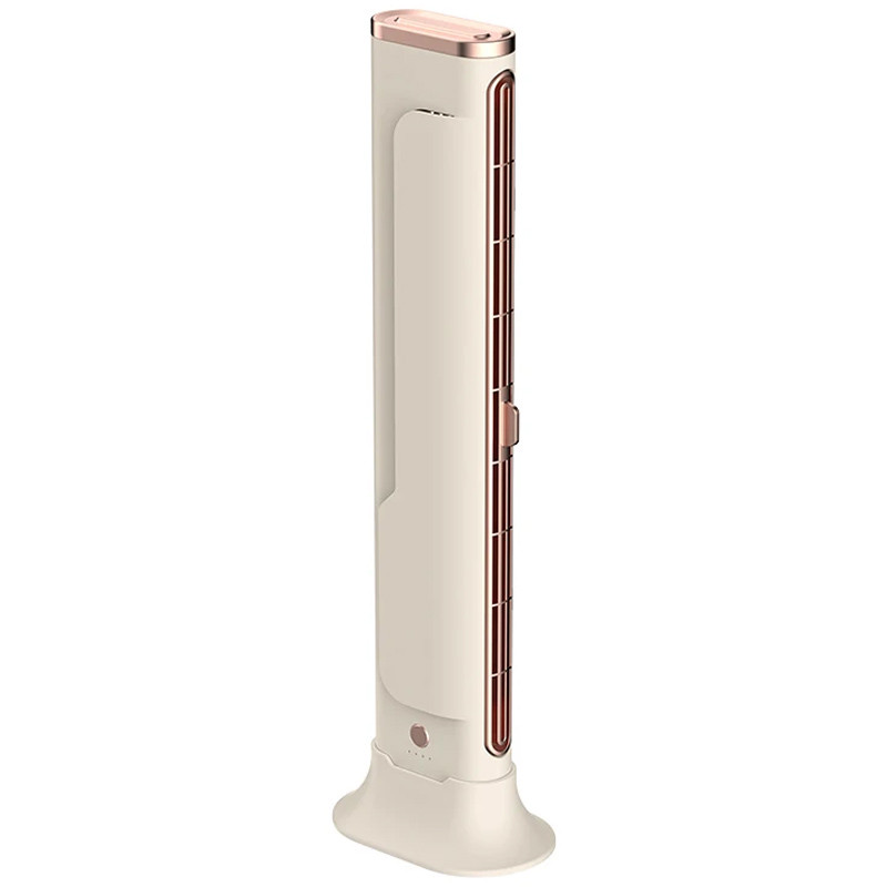 Настільний вентилятор F3 Tower Fan 3 speeds with battery 1200 mAh Biege