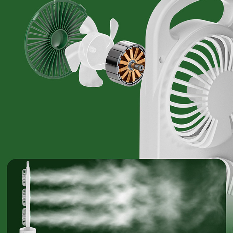 Настільний вентилятор Three Head Fan 1200 mAh