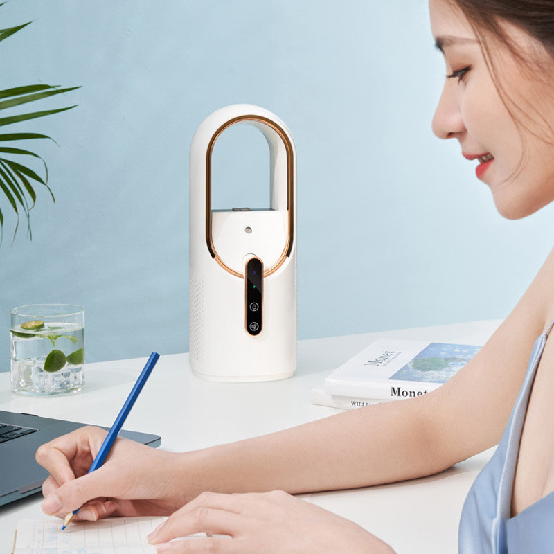 Настільний вентилятор F6 2in1 з зволожувачем повітря 2200 mAh White