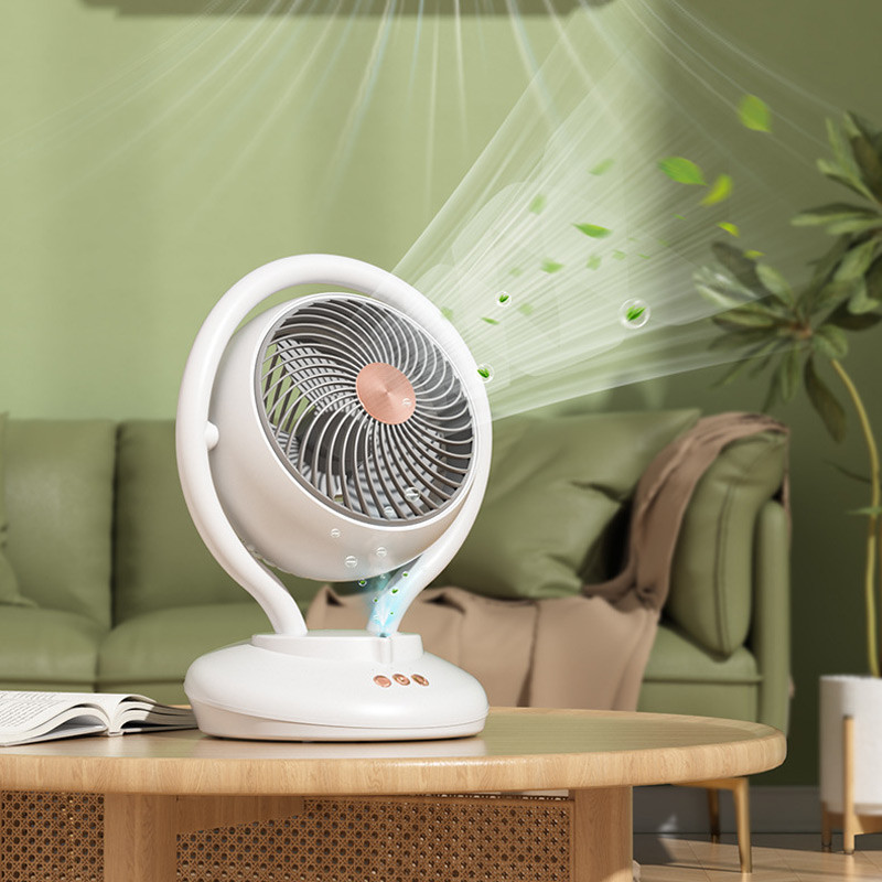 Настільний вентилятор F12 з негативною іонізацією 6000 mAh White