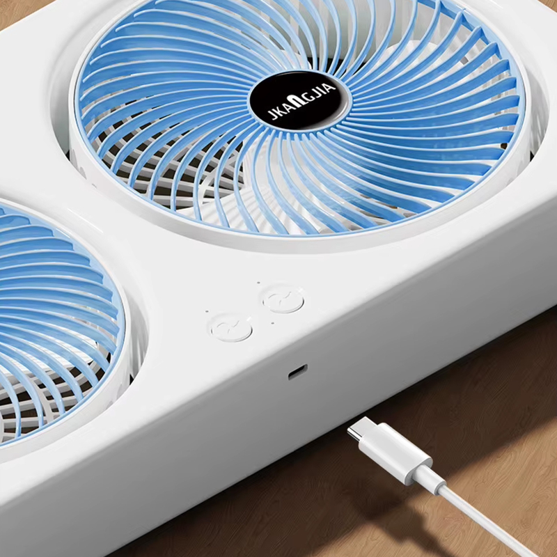 Настільний вентилятор F105 Dual-Fan Design 1800 mAh