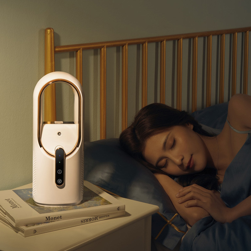 Настільний вентилятор F6 2in1 з зволожувачем повітря 2200 mAh White