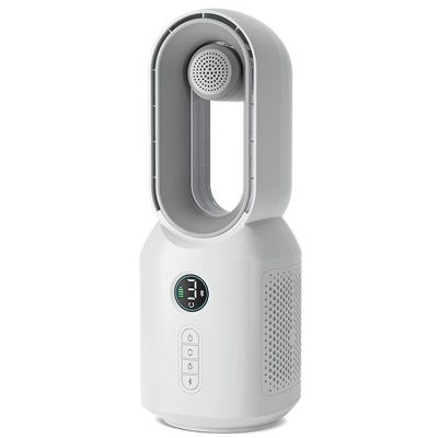 Настільний вентилятор F8 3in1 з Bluetooth-динаміком і нічником 4000 mAh White