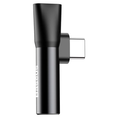Перехідник Baseus L41 USB-C → USB-C + 3.5mm (CATL41) Чорний