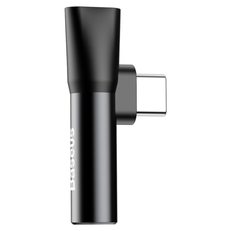 Перехідник Baseus L41 USB-C → USB-C + 3.5mm (CATL41) Чорний