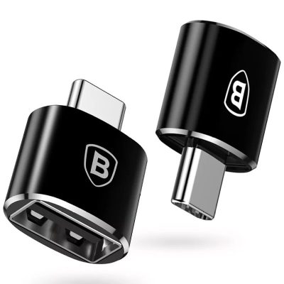 Перехідник Baseus USB Female To USB-C Male Adapter Converter (CATOTG) Чорний