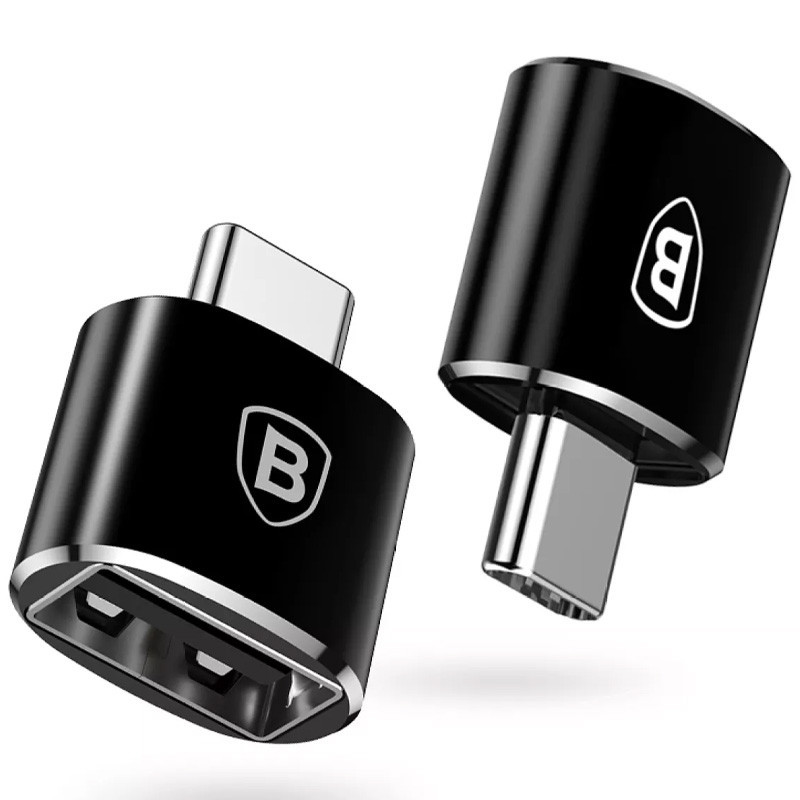 Перехідник Baseus USB Female To USB-C Male Adapter Converter (CATOTG) Чорний