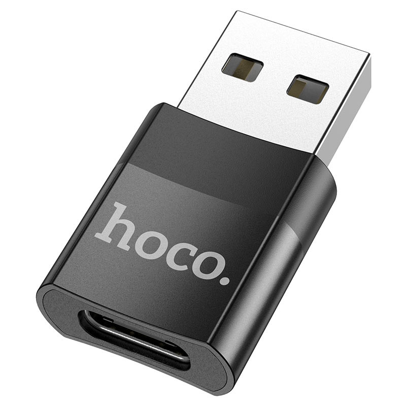 Перехідник Hoco UA17 USB Male to USB-C Female USB2.0 Чорний