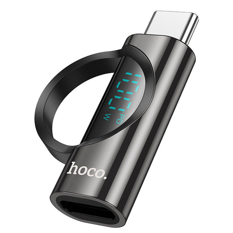 Перехідник Hoco UA32 USB-C male to USB-C female display adapter Black
