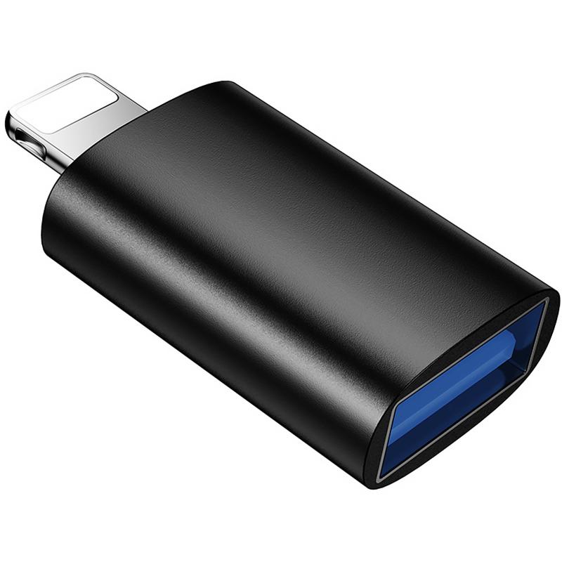 Перехідник Borofone BV26 Lightning Male to USB Female USB2.0 Black