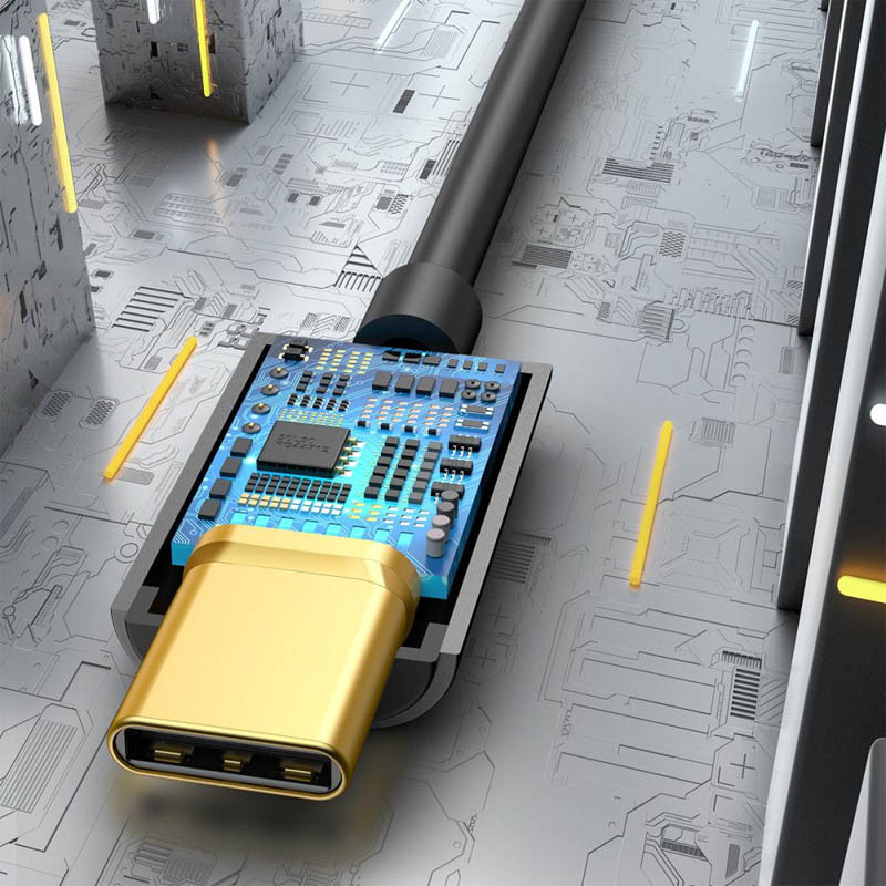 Перехідник Baseus L54 USB-C to 3.5mm (CATL54)