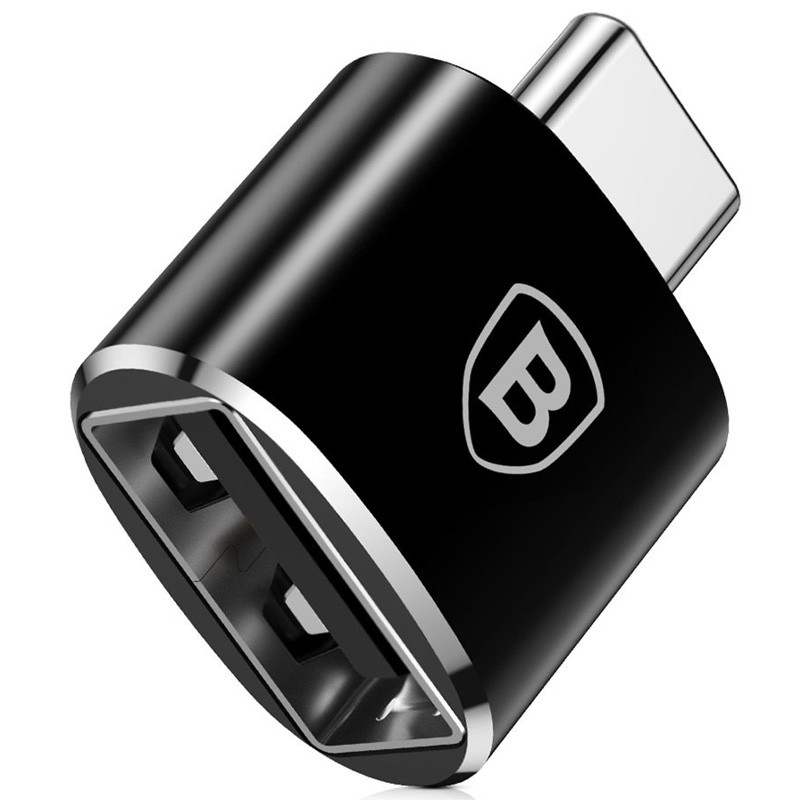 Перехідник Baseus USB Female To USB-C Male Adapter Converter (CATOTG) Чорний