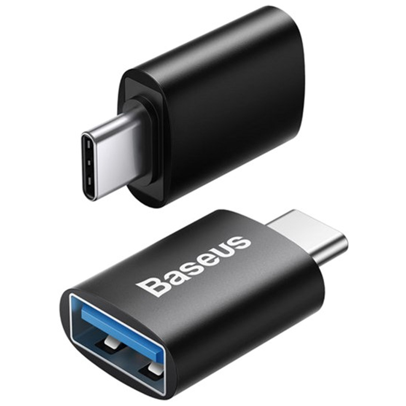Перехідник Baseus Ingenuity Series Mini USB-C to USB 3.1 (ZJJQ000001) Black
