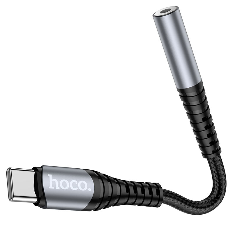 Перехідник Hoco LS33 USB-C to 3,5 AUX Графит
