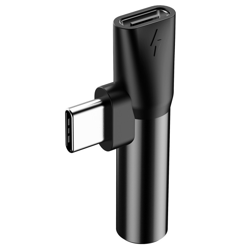 Перехідник Baseus L41 USB-C → USB-C + 3.5mm (CATL41) Чорний