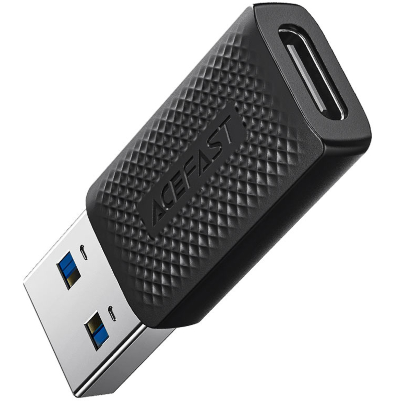 Перехідник Acefast J2 USB Male to USB-C Female USB3.0 Black