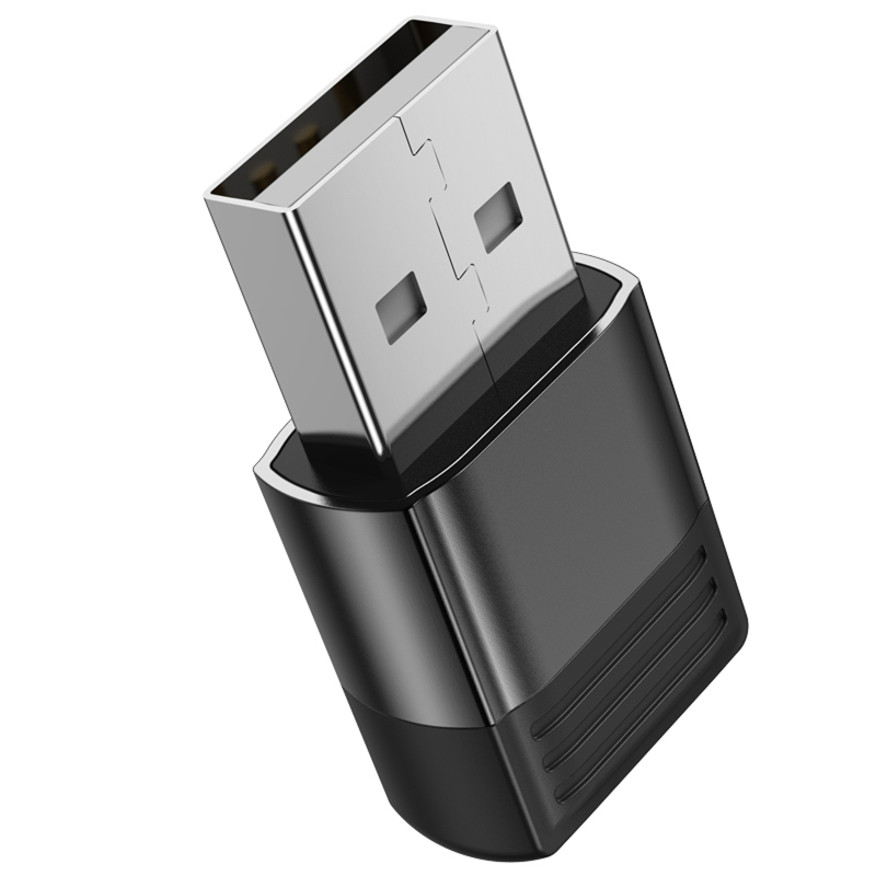 Перехідник Borofone BV18 USB male to USB-C female USB2.0 Black