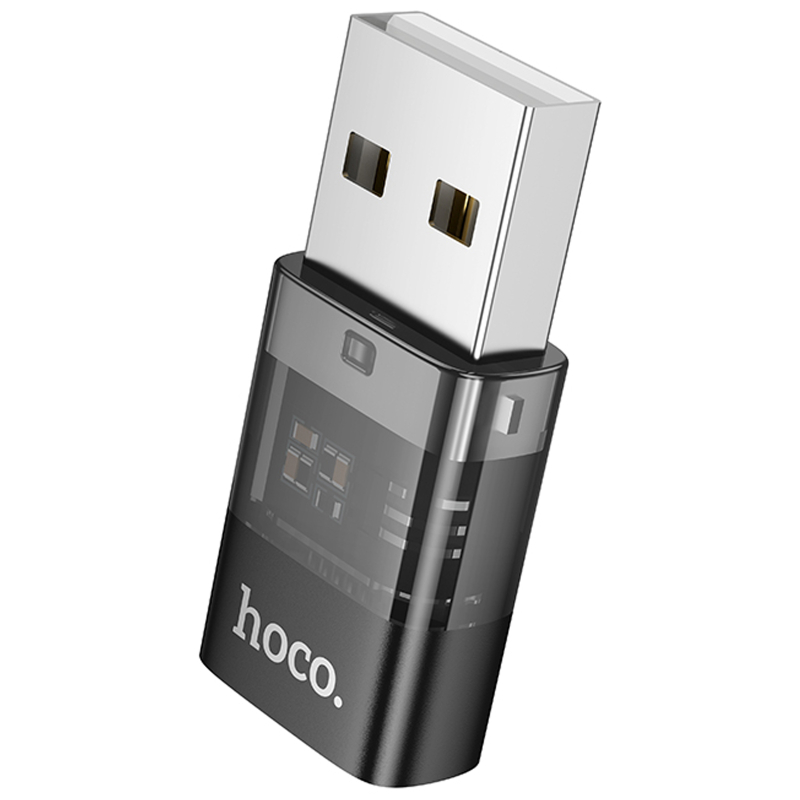 Перехідник Hoco UA36C USB male to USB-C female USB2.0 Black