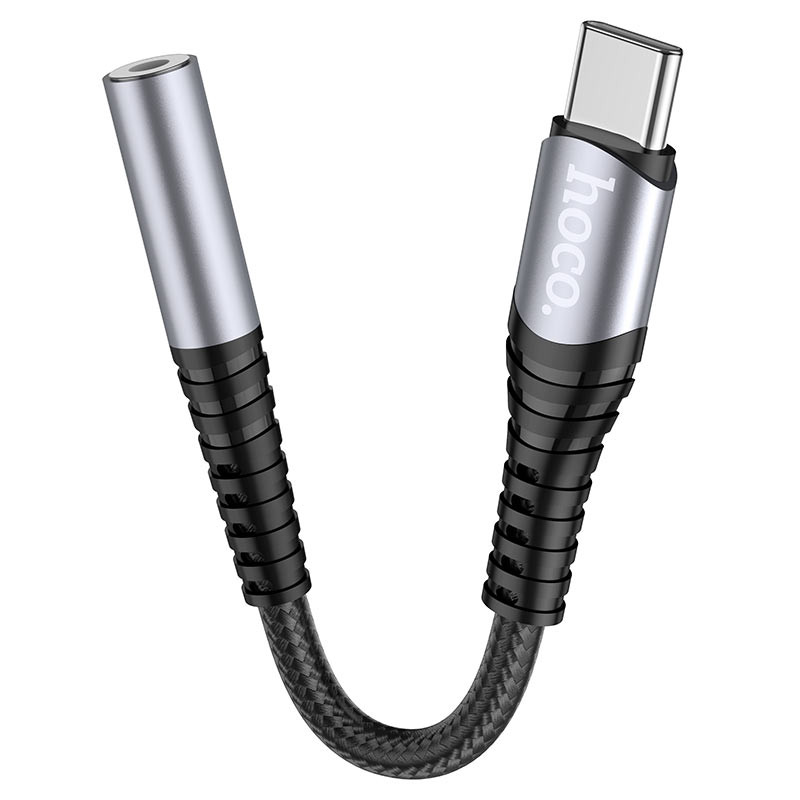 Перехідник Hoco LS33 USB-C to 3,5 AUX Графит