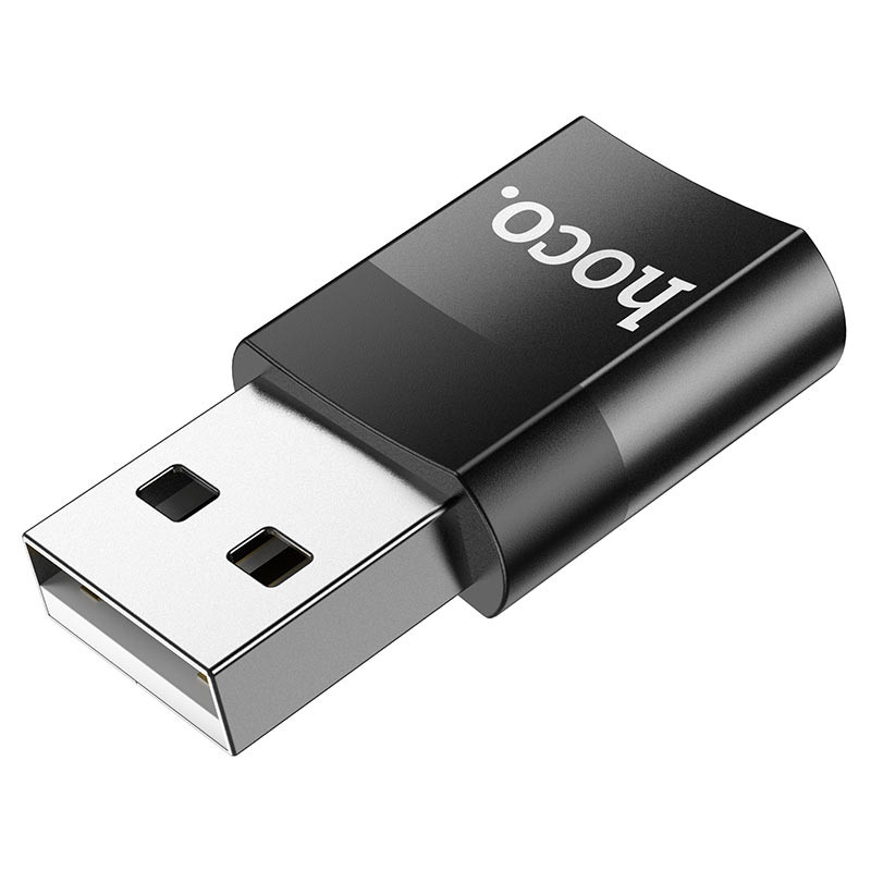 Перехідник Hoco UA17 USB Male to USB-C Female USB2.0 Чорний