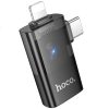 Перехідник Hoco UA36E Combo 2-in-1 (Type-C/Lightning to USB2.0) Black