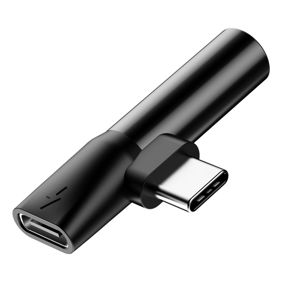 Перехідник Baseus L41 USB-C → USB-C + 3.5mm (CATL41) Чорний