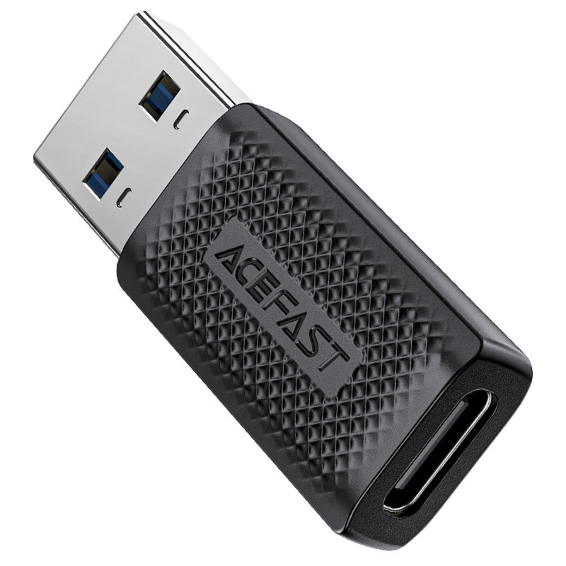 Перехідник Acefast J2 USB Male to USB-C Female USB3.0 Black