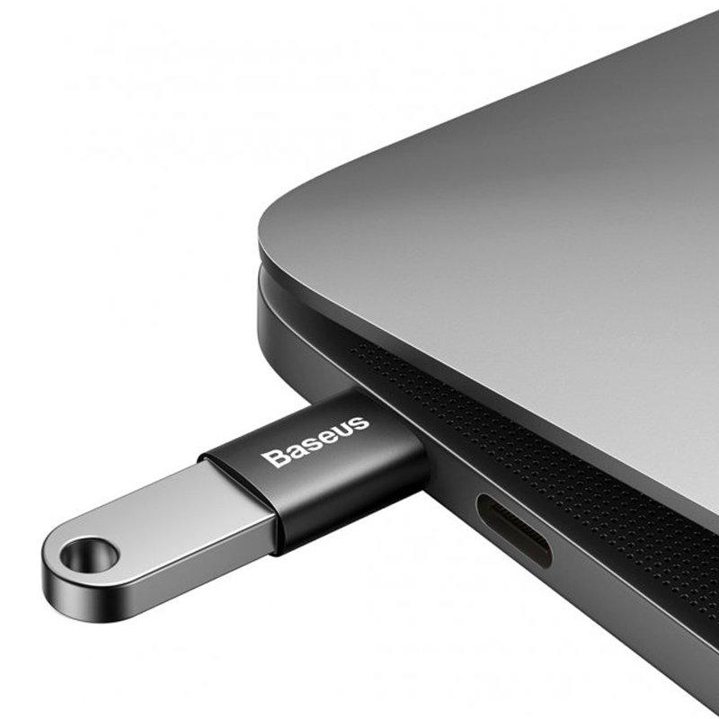 Перехідник Baseus Ingenuity Series Mini USB-C to USB 3.1 (ZJJQ000001) Black
