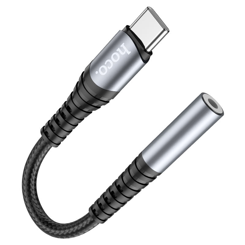 Перехідник Hoco LS33 USB-C to 3,5 AUX Графит