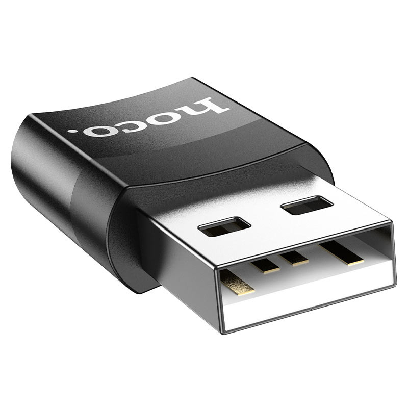 Перехідник Hoco UA17 USB Male to USB-C Female USB2.0 Чорний