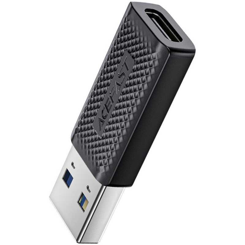 Перехідник Acefast J2 USB Male to USB-C Female USB3.0 Black