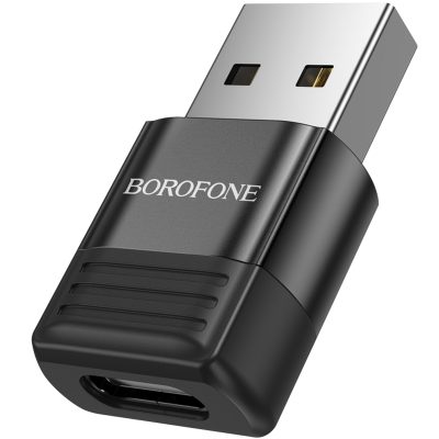 Перехідник Borofone BV18 USB male to USB-C female USB2.0 Black