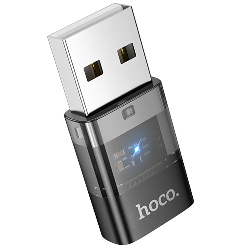 Перехідник Hoco UA36C USB male to USB-C female USB2.0 Black