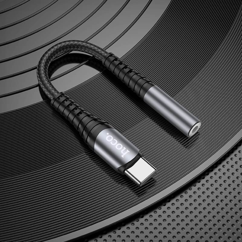 Перехідник Hoco LS33 USB-C to 3,5 AUX Графит