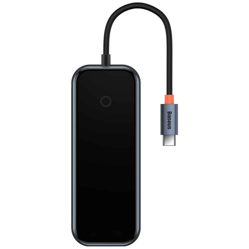 Перехідник Baseus Hub AcmeJoy 5-Port USB-C (HDMI*1 + USB3.0*2 + USB2.0*1 + USB-C PD&Data*1) (WKJZ) Dark Gray