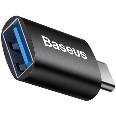 Перехідник Baseus Ingenuity Series Mini USB-C to USB 3.1 (ZJJQ000001) Black