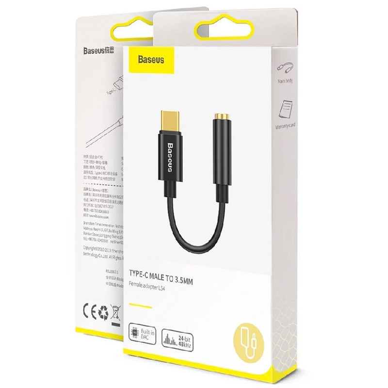 Перехідник Baseus L54 USB-C to 3.5mm (CATL54)