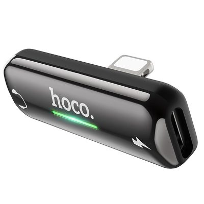 Перехідник Hoco LS27 Dual Lightning Сірий
