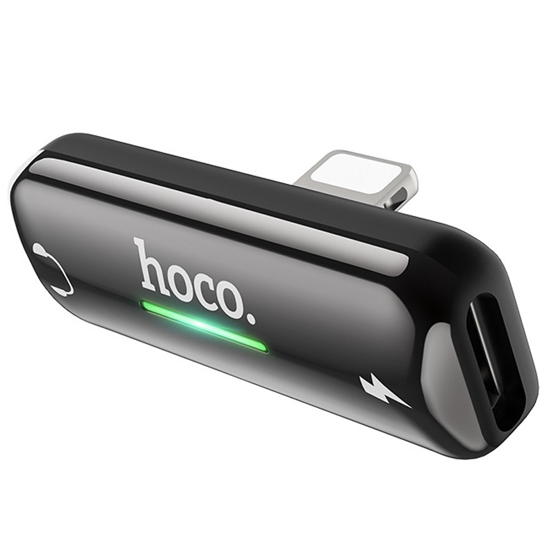 Перехідник Hoco LS27 Dual Lightning Сірий