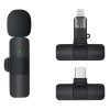 Петличний бездротовий мікрофон Borofone BFK12 Trophy Dual-mic Lightning/Type-C Black